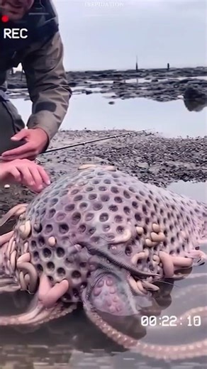 Gross Alien Attack On The Beach!😱 #scary #alien