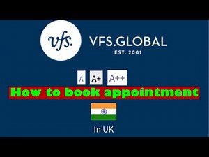 How to book appointment in VFS global UK.
