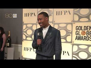 80th Golden Globes Winner's Backstage Interview - Tyler James Williams