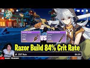 Menang Event Caroline donk 🤣 !!! Razor Build 84% Crit Rate - Genshin Impact