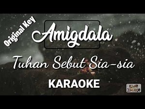 Amigdala - Tuhan Sebut Sia - sia (Karaoke, Lyric Video, Instrument Cover)