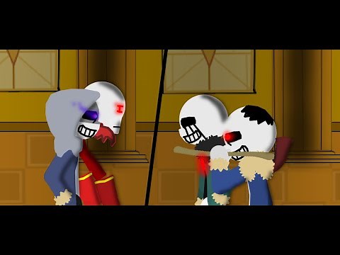UNDERTALE AU ANIMATION | DUST SANS VS KILLER AND HORROR SANS FULL FIGHT (PART 1-3)