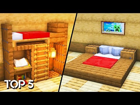 🔨 TOP 5 Decoraciones Para TU HABITACIÓN - Minecraft | TheAlexGamer