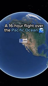 1.1M views · 16K reactions | A 16-hour flight over the Pacific Ocean | Flight and routes Every day | Facebook
