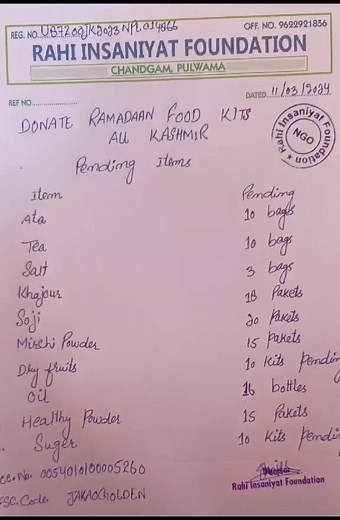 2.7K views · 41 reactions | Acc No 0054010100005260 IFSC code JAKA0GOLDEN Main branch pulwama For any query call 096229 21856 | Respect Kashmir | Facebook