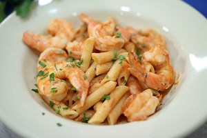 Shrimp Penne alla Vodka | Pasquale Sciarappa Recipes