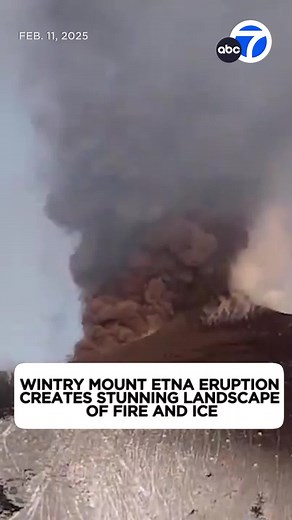Mount Etna Eruption: Spectacular Lava and Ice Display