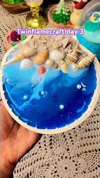 Day 3 DIY Oyster Shell Candle Unique Candle Making at Home beach candle #ytshorts #shorts #trending