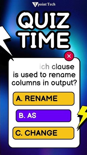 MySQL MCQs | MySQL Interview Questions & Answers | Tpoint Tech