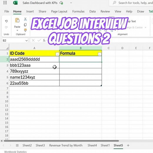 Excel job interview Challenge #2 #excelformula #job #jobinterviewtips #exceltricks