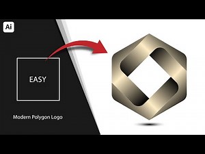 Modern Polygon Logo Design in Adobe Illustrator Tutorials
