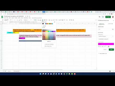 How to use conditional formatting with vlookup and with Indirect in a Google Sheet