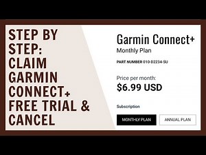 Step by step: How to Garmin Connect+ free trial & cancel