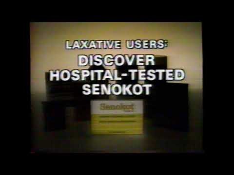 1985 Senokot-S "Laxative users - Hospital Tested" TV Commercial