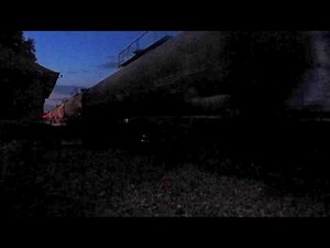 CSX Train Hits The Diamond At Dusk