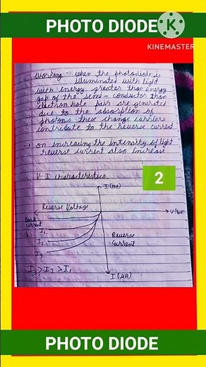 PHOTODIODE || PRINCIPLE, CONSTRUCTION, WORKING, V-I CHARACTERISTICS OF PHOTO DIODE || EXAM NOTES ||