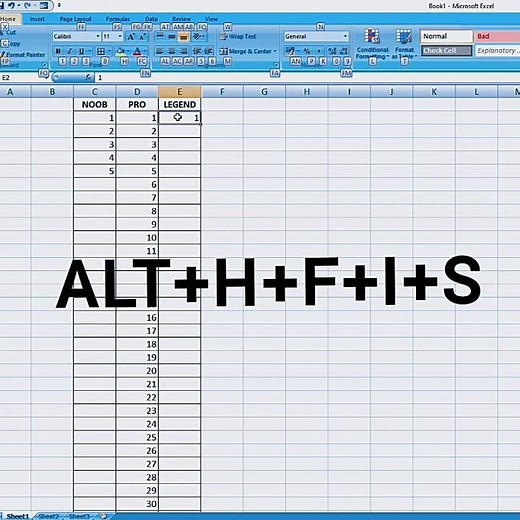 EXCEL SHORTCUT SERIAL NUMBER FORMULA