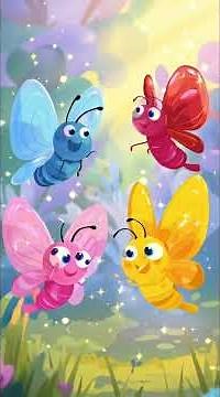 Butterfly Song for Kids | Fun Nursery Rhyme | TinyVelora ☁️🦋