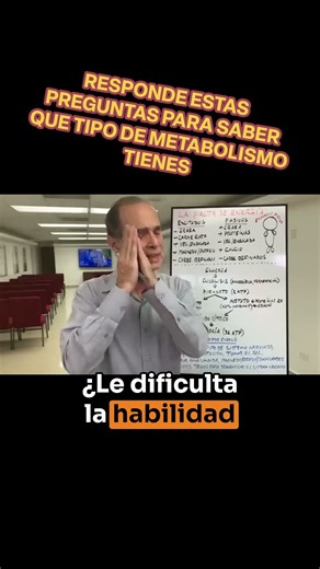Responde estas preguntas para saber que tipo de metabolismo tienes.