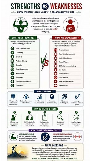 Strengths vs Weaknesses | Know Yourself and Unlock Your True Potential