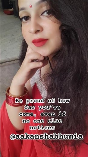 Be proud of how far you’ve come, even if no one else notices #treanding #shorts #aakabhu #shortvideo