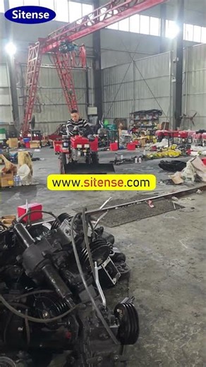 2WD Compact Tractor with Mini Rotary Cultivator #tractor #minitractor #cultivator #tiller #excavator