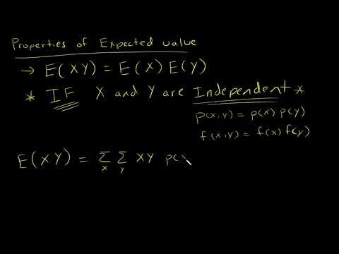 Proof that expected value of a product is the product of expected values: E(XY) = E(X)E(Y)