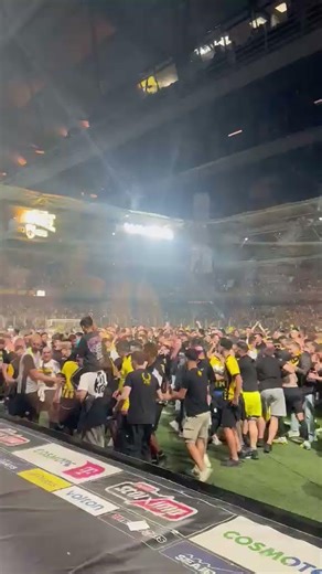 AEK Fans STORM The Pitch After Winning The Greek League! 🏆🔥