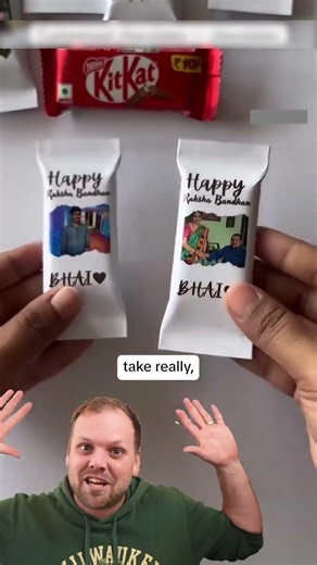 This candy wrapper gimmick could literally be a real business 🍫🔥