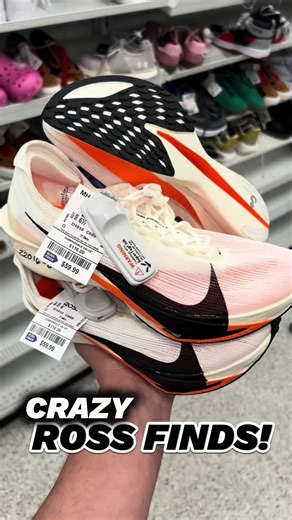 🚨 RUNNERS STOP SCROLLING. The Nike Streakfly 2 ‘Porto’ (retail $180) is showing up at Ross and I found TWO pairs for just $59.99 each. One of Nike’s lightest ZoomX racing shoes built for mile–10K races and speed workouts sitting on discount racks is wild. Follow Discount Run Club for Ross finds, running shoe deals, and tips to help you find your own pairs before they’re gone. 🏃‍♂️💨