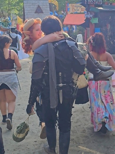 A druid and a rogue go to ren faire 🧡 #georgiarenaissancefestival #renfaire #rennaissancefestival #druid #rogue