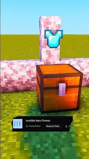 Easiest Way To Make Item Frames Invisible in Minecraft #shorts