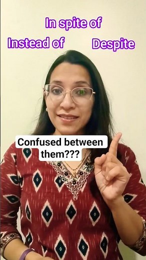 Stop Confusing These 3 Words! | Instead vs Despite vs In Spite Of 🔥#shorts #english #youtubeshorts