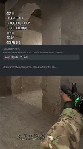 Launch options for more FPS 💻 #shorts