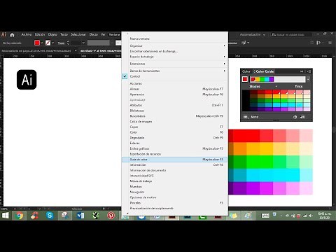 Como usar la GUIA DE COLOR de ADOBE ILLUSTRATOR CC | Tutorial Español