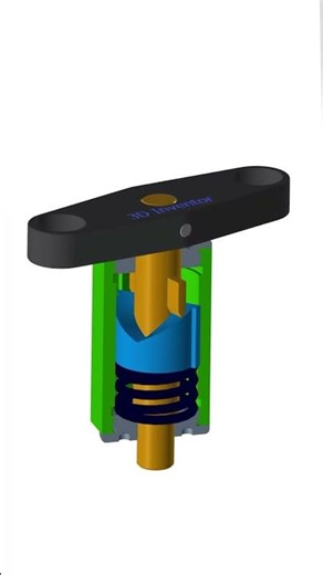 Spring Hinge 2 Positions #automobile #mechanism #tecnology