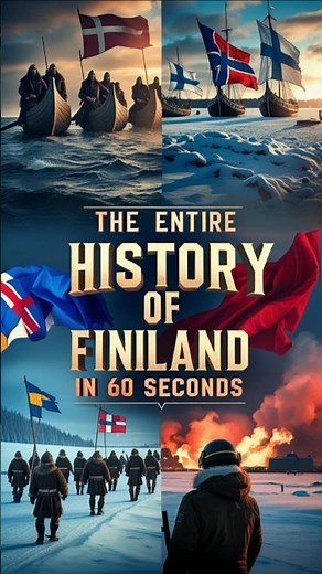 The Entire History of Finland in 60 Seconds || #Finland #HistoryOfFinland #VikingHistory