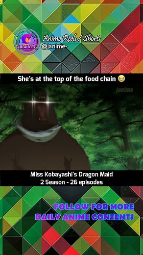 2.9M views · 10K reactions | She's at the top of the food chain  FOLLOW FOR MORE! [tags] #anime #animes #animereels #animefyp #animetiktok #animeclip #animewatchlist #animeworld #animetown #animeuniverse #animelife #animelover #animeotaku #animetowatch #animeshorts #animefunny #animememes #animedaily #animescenes #animerecommendation #animesuggestions #animeshorts #animefans #animeedit #animeedits #animeinstagram #fyp #fypシ゚viral #reelsanime #shorts | JAnime- | Facebook