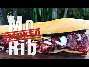DIY - Homemade SUPERSIZED McRib with REAL Smoked Ribs