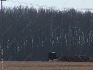 A rural highway has both horse and buggies and contemporary cars. Stock Video