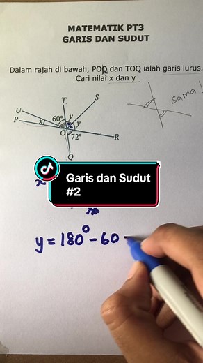 Mengenal Pasti Nilai Sudut Garis Lurus Bersilangan