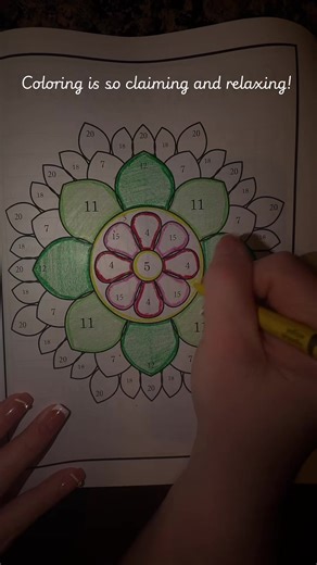 Coloring is so relaxing! This color by numbers for adult coloring book is a must! #coloringbooks #colorbynumber #tiktokshopfinds #fypシ