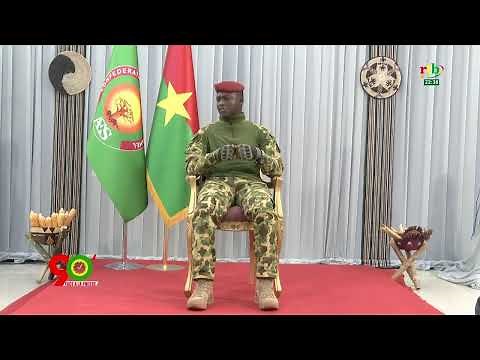 RTB - Le Capitaine Ibrahim TRAORÉ répond aux questions de la presse nationale et internationale