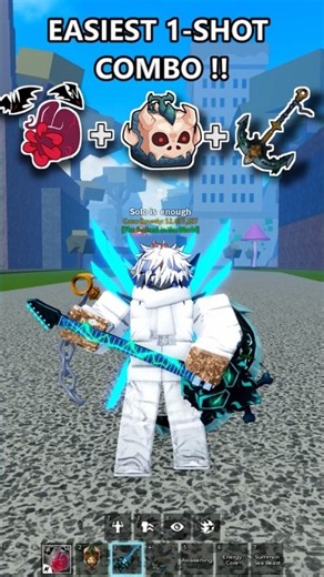 🔥 T-REX 1-SHOT COMBO! 🦖 | Shark Anchor + Sanguine Art | Blox Fruits