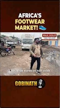 We Explored the Footwear Market of a Kenyan Small Town ! 👟 | Gobinath #shorts