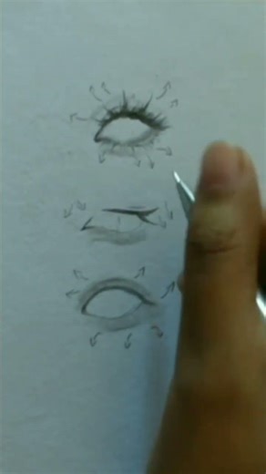 how to make eye lashes tutorial step by step ☺️#art #anime #drawing