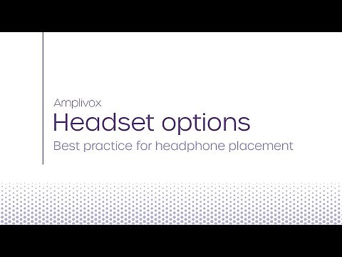 Amplivox | Best practice for headphone placement