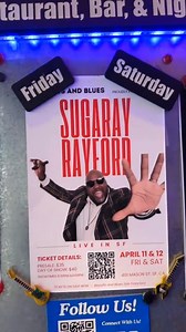 🎶 Sugaray Rayford - FRIDAY & SATURDAY [April 11th & 12th] Sugaray Rayford is a Grammy-nominated blues artist and four-time Blues Music Award winner, celebrated for his commanding voice and electrifying stage presence. His performances blend traditional blues with soul, gospel, and funk, delivering high-energy shows that captivate audiences. Back by popular demand, Sugaray returns for two unforgettable nights – don’t miss your chance to catch him live in an extended weekend run! 🎸 Coco Montoya 