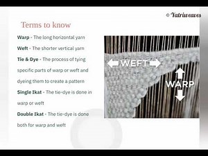 Ikat (Single & Double Ikat) Weaving