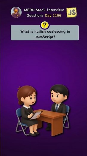 Nullish Coalescing (??) in JavaScript is super useful 🔥 #shorts
